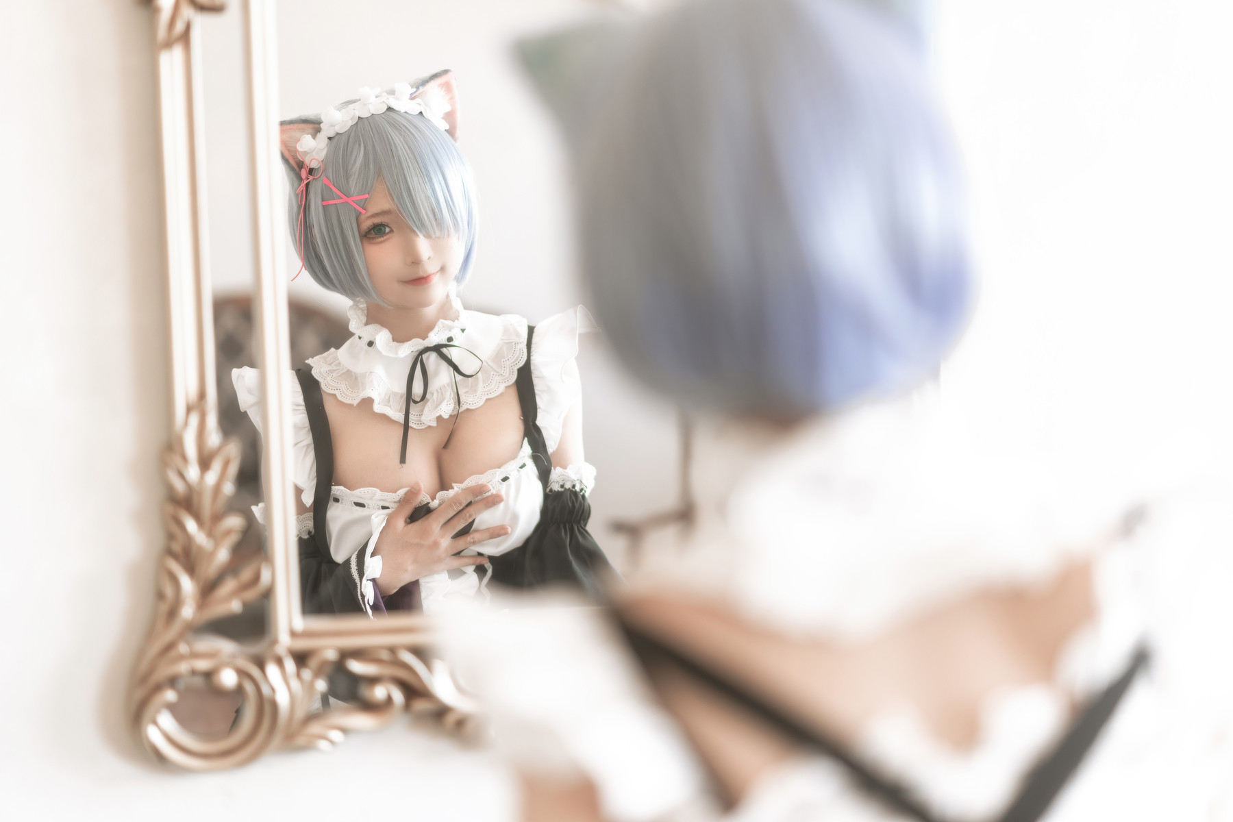 蠢沫沫 Cosplay 雷姆 3