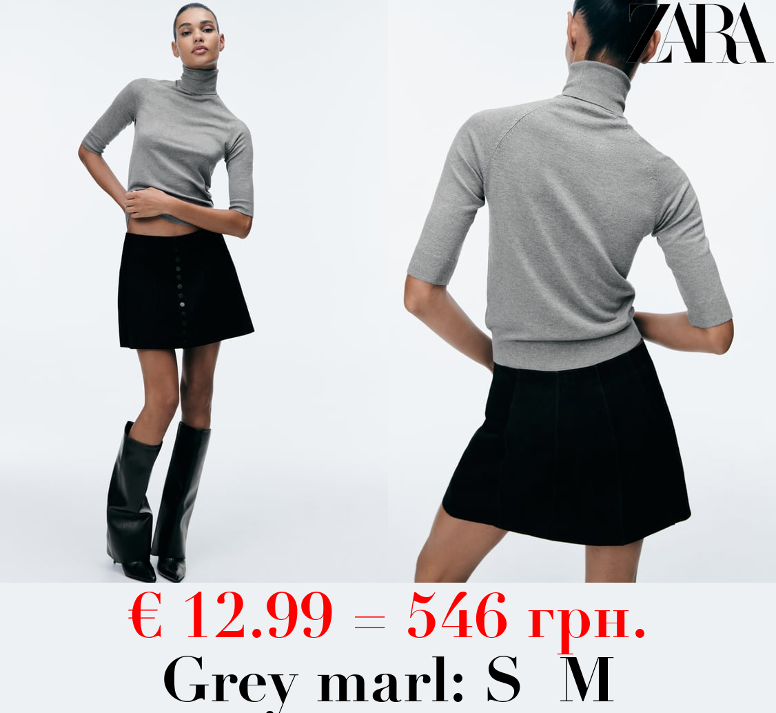 HIGH NECK KNIT SWEATER