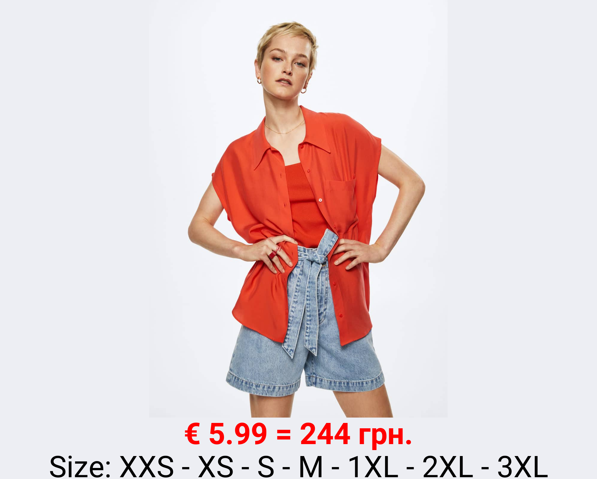 Blusa fluida lyocell