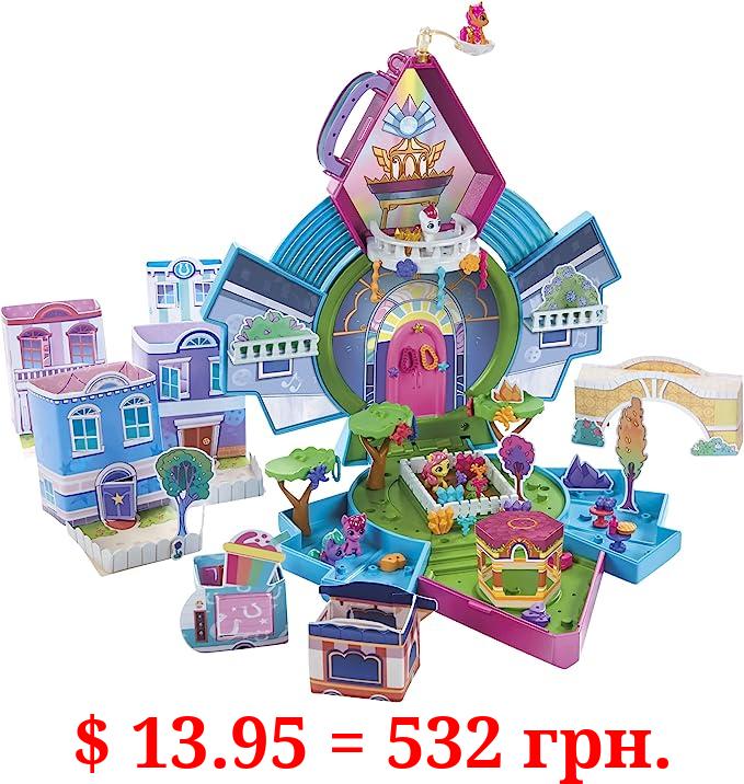 My Little Pony Mini World Magic Epic Crystal Brighthouse Toy, Buildable Playset with 5 Collectible Figures, for Kids Ages 5 and Up