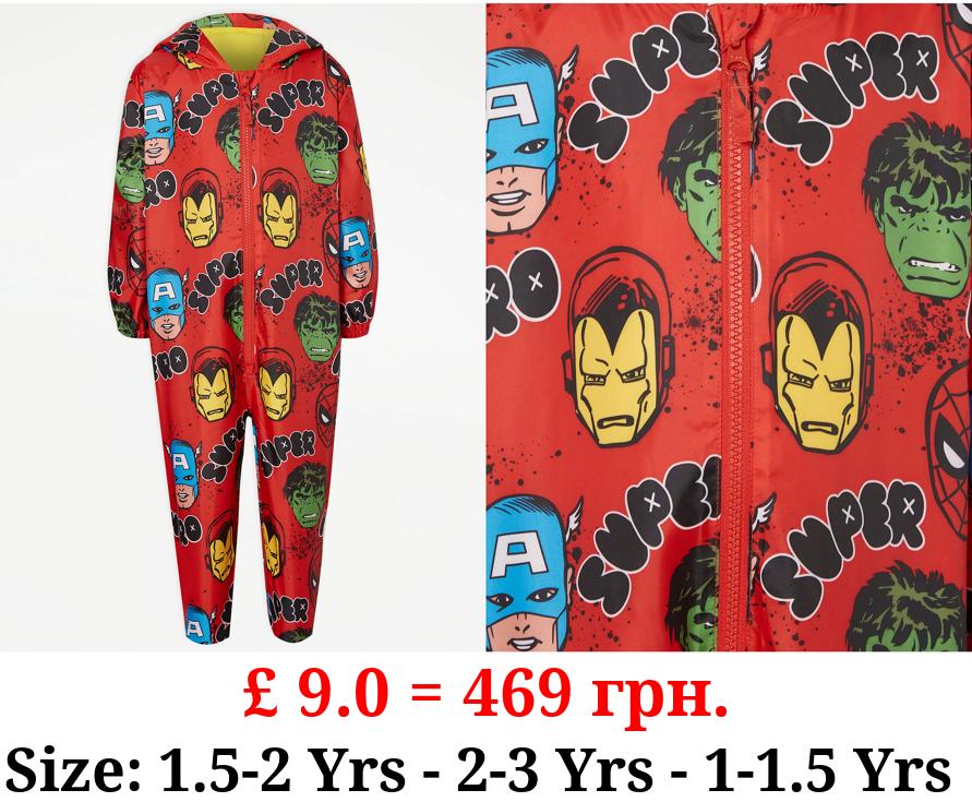 Marvel Superhero Red Lightweight Puddle Suit