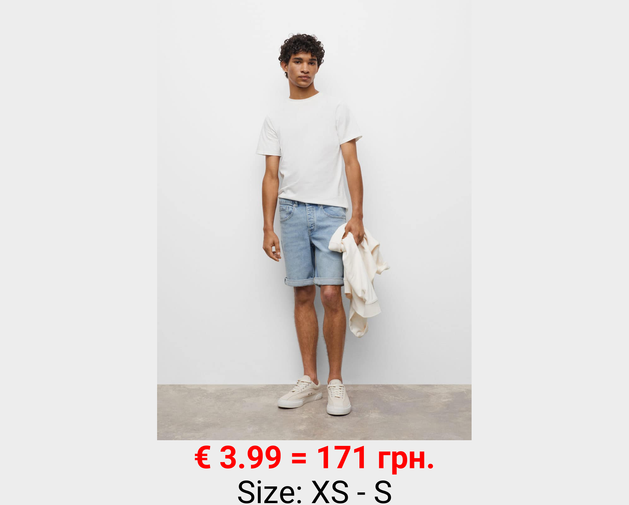 Bermudas denim algodón