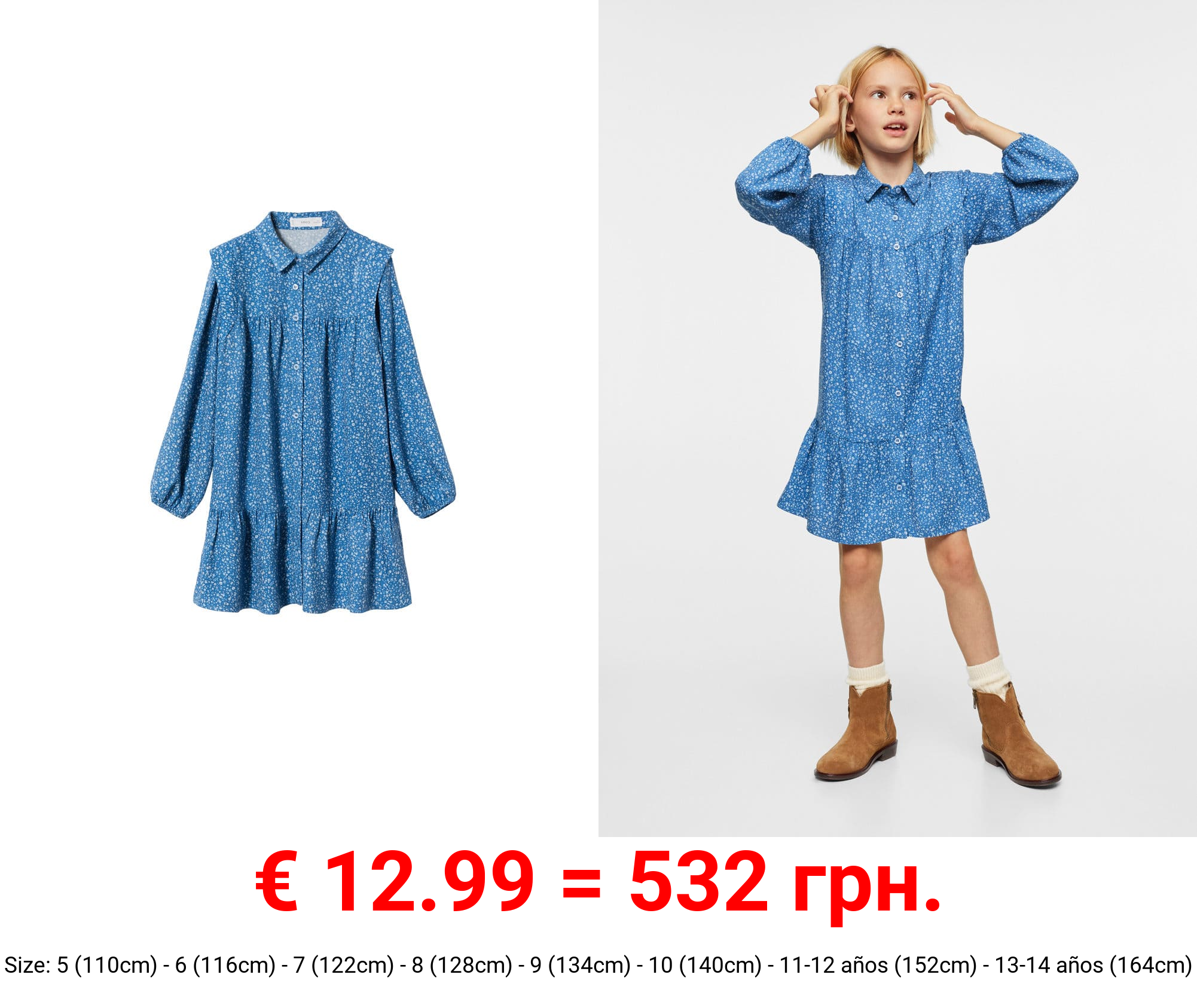 vestido estampado flores