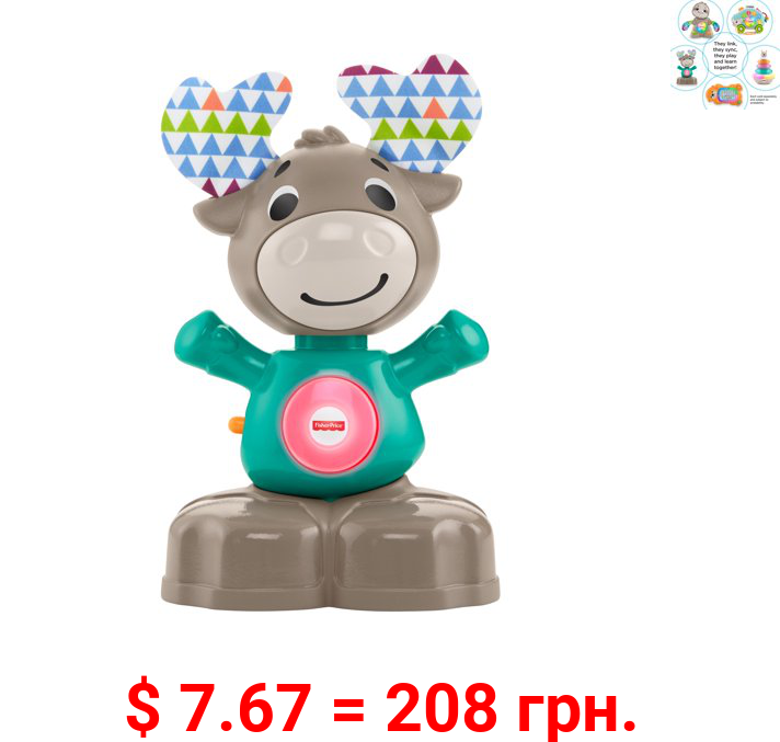 Fisher-Price Linkimals Musical Moose, with Interactive Lights & Sounds