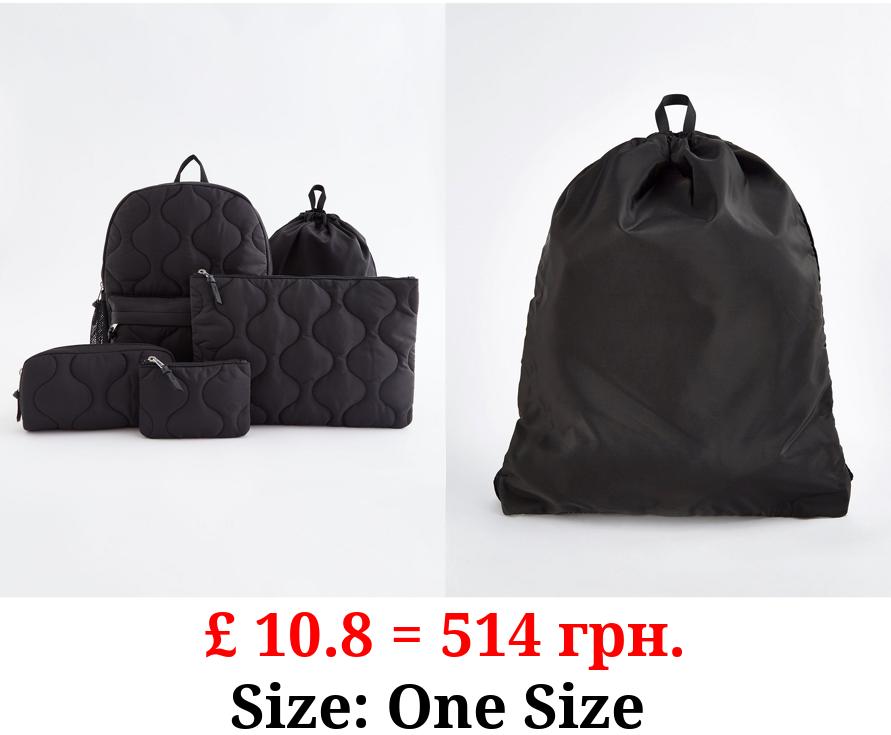 Black Backpack School Bundle 5 Piece Set