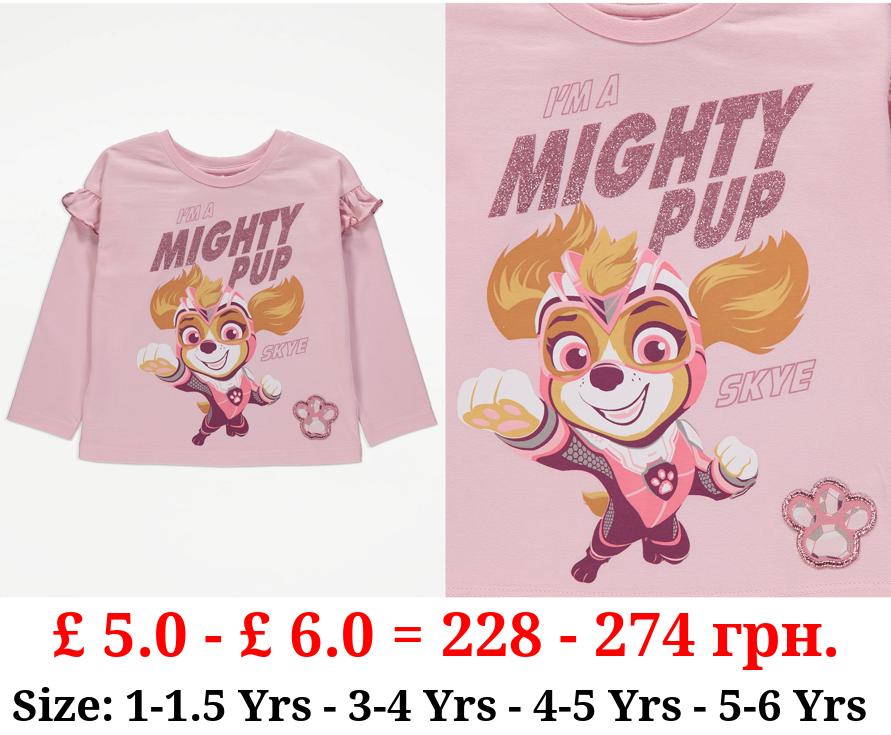 PAW Patrol Pink Mighty Pup Long Sleeve Top