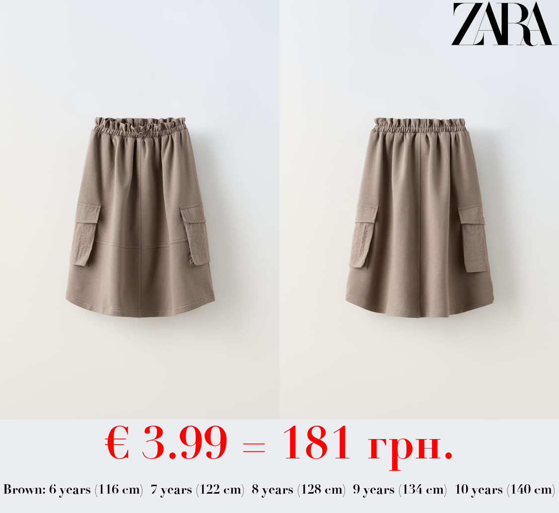 CARGO SKIRT WITH COMBINED POCKETS