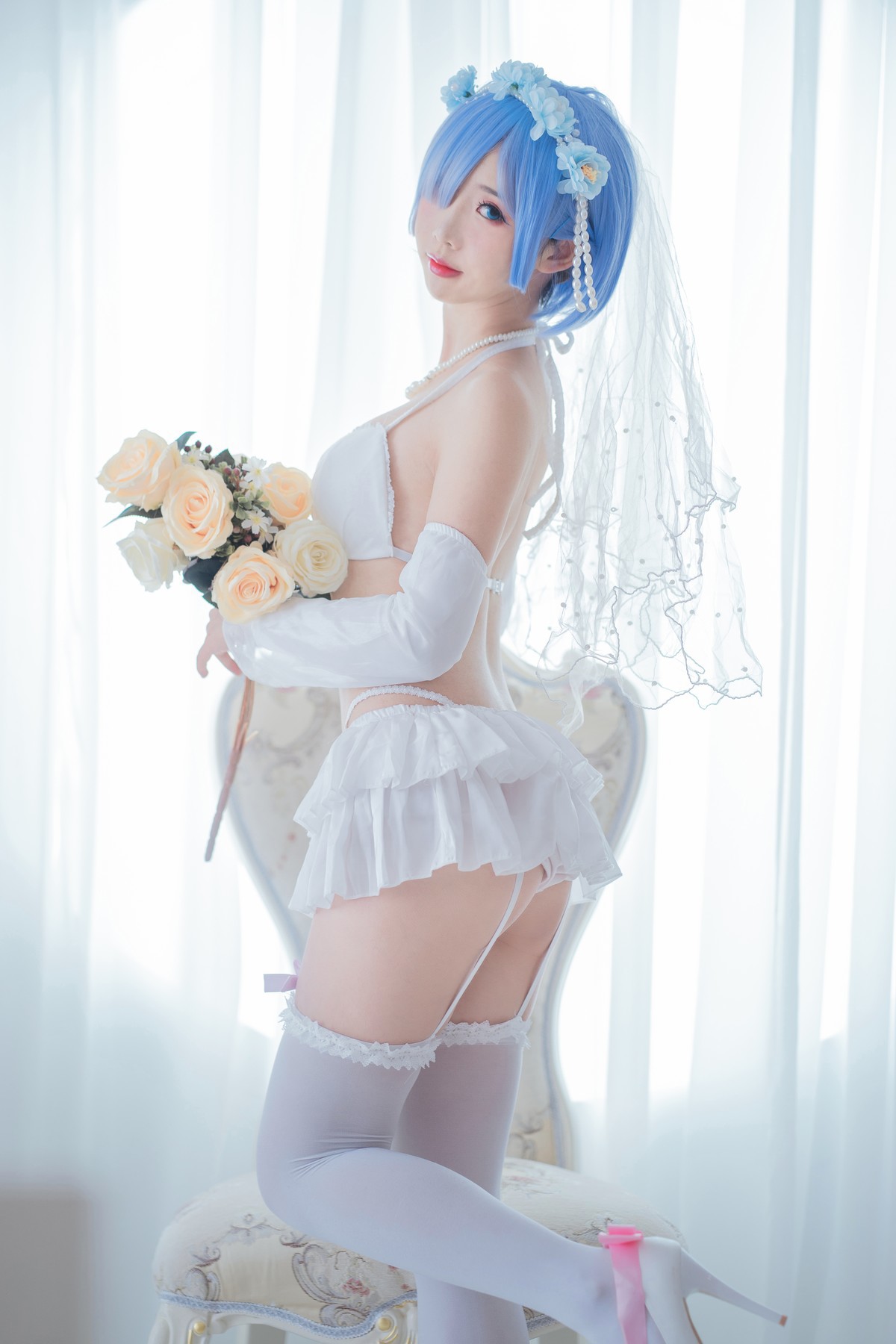 Cosplay 面饼仙儿 花嫁蕾姆 6