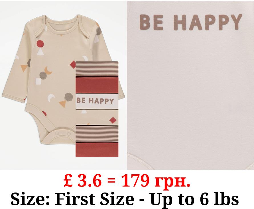 Neutral Shapes Long Sleeve Bodysuits 7 Pack