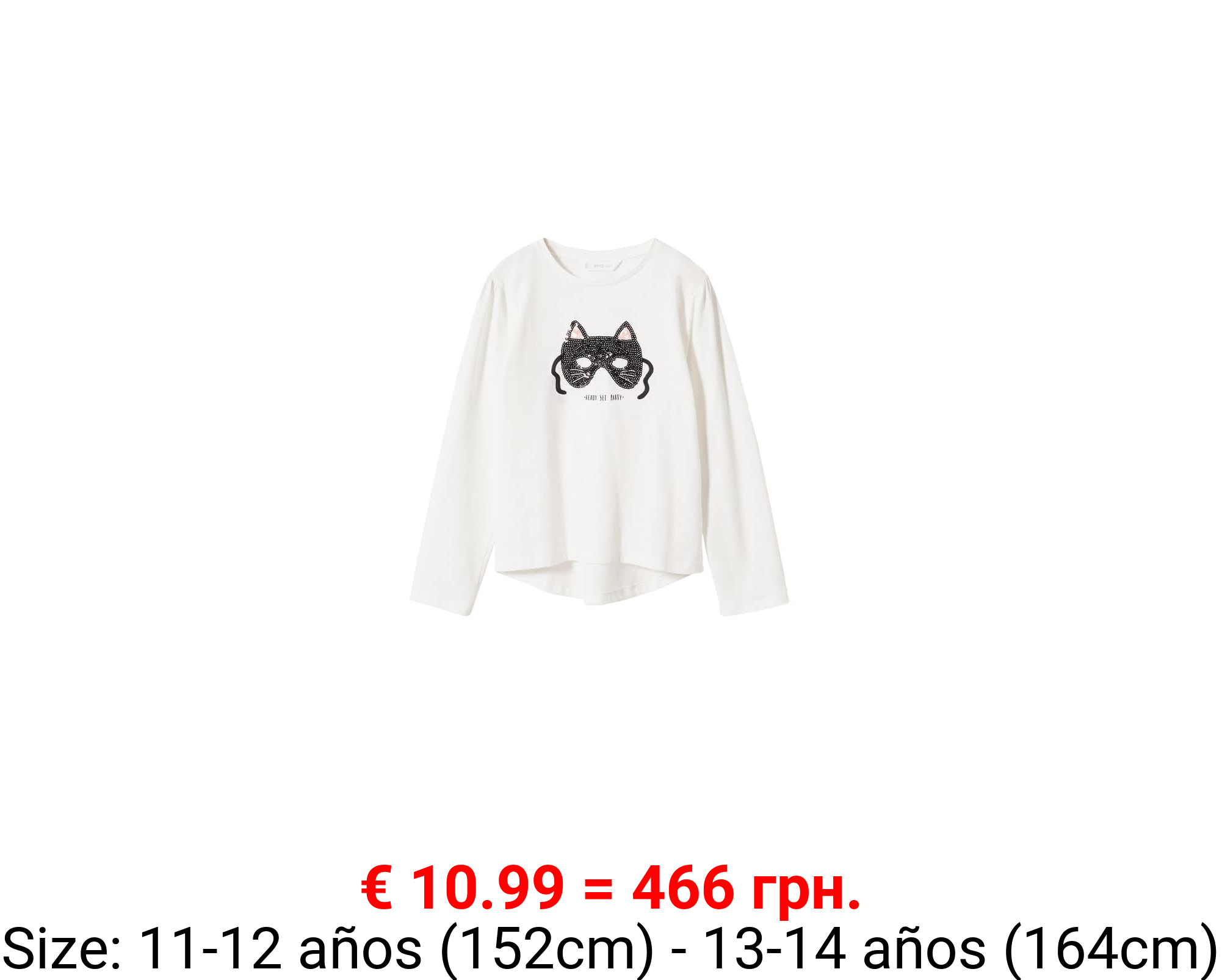 Camiseta manga larga lentejuelas