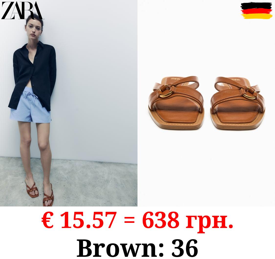 FLAT STRAPPY SLIDER SANDALS