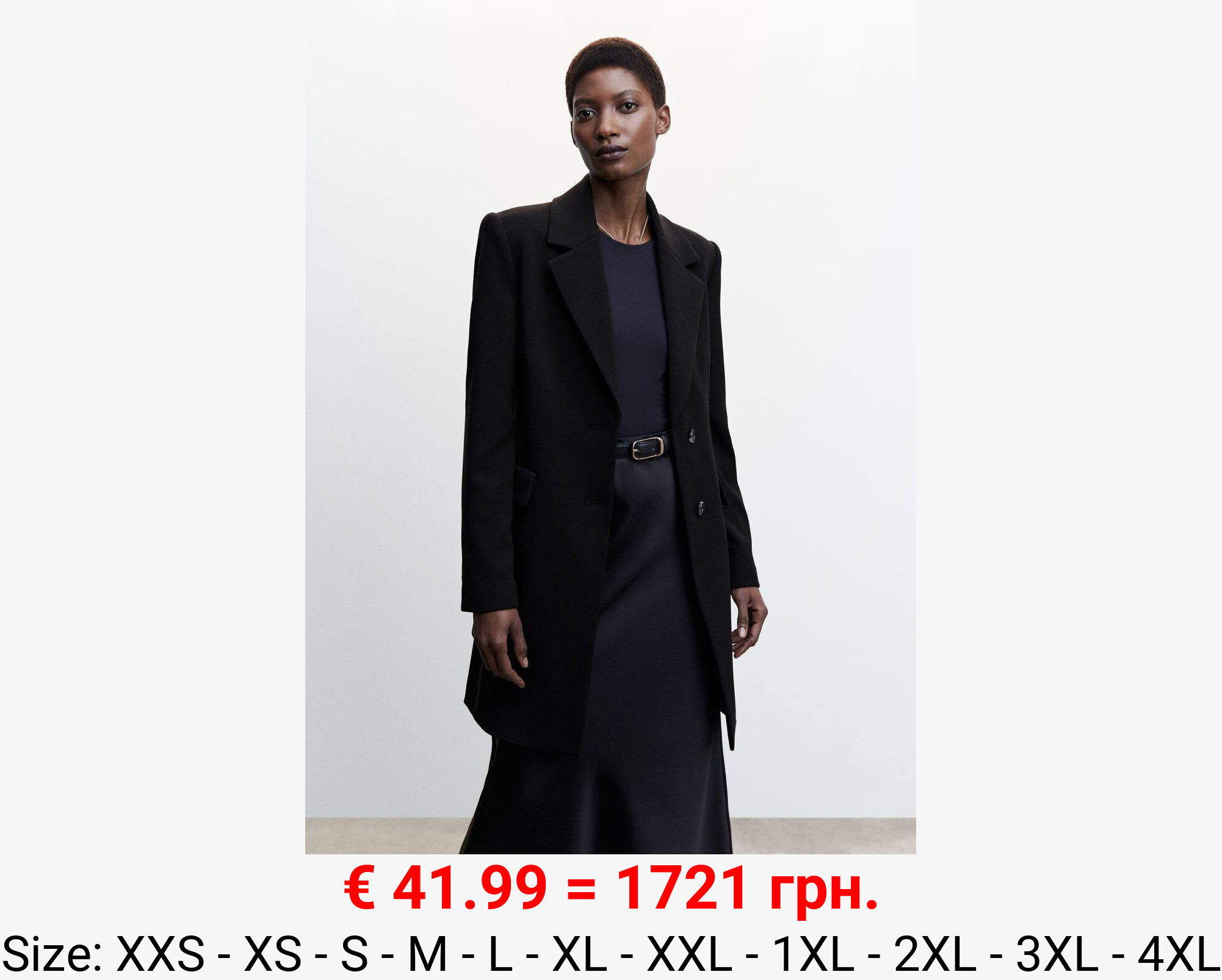 Abrigo cruzado entallado