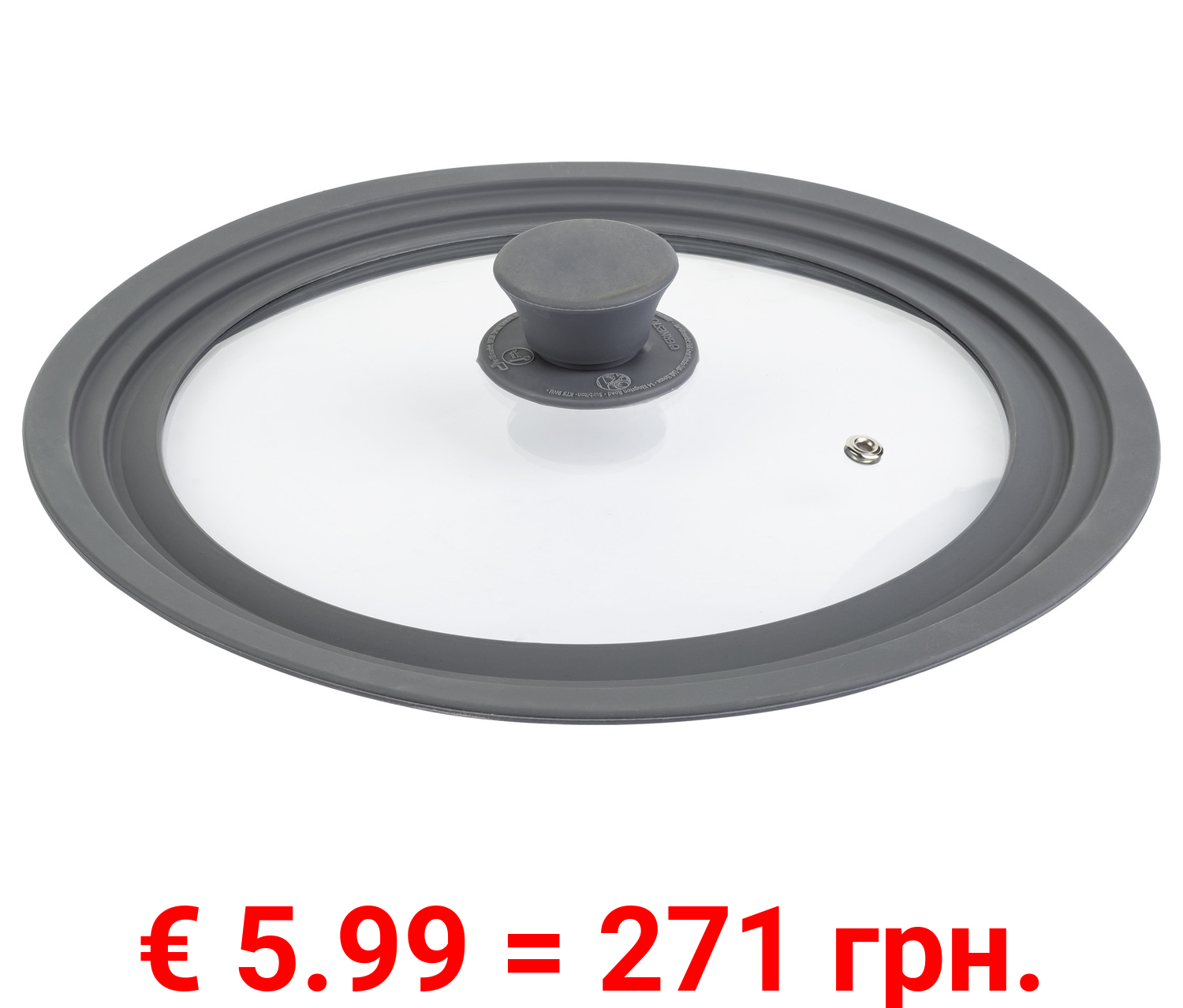 ERNESTO® Universaldeckel, Ø 24-28 cm, aus Glas