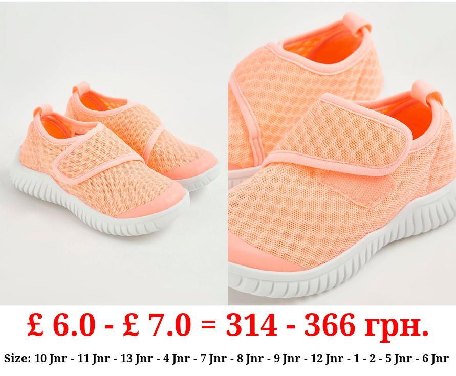 Peach Textured Aqua Shoes