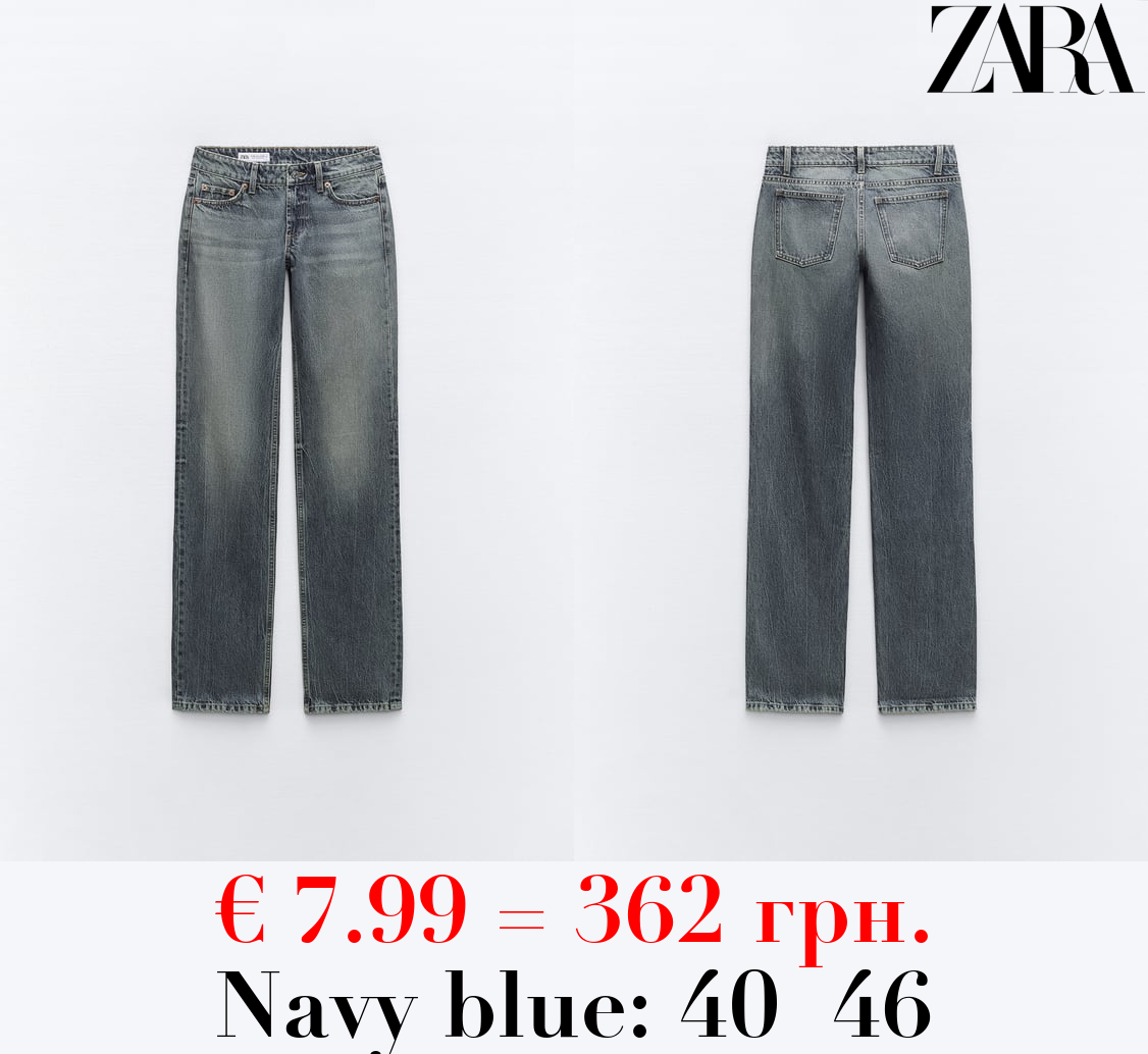 TRF STRAIGHT LOW-RISE JEANS