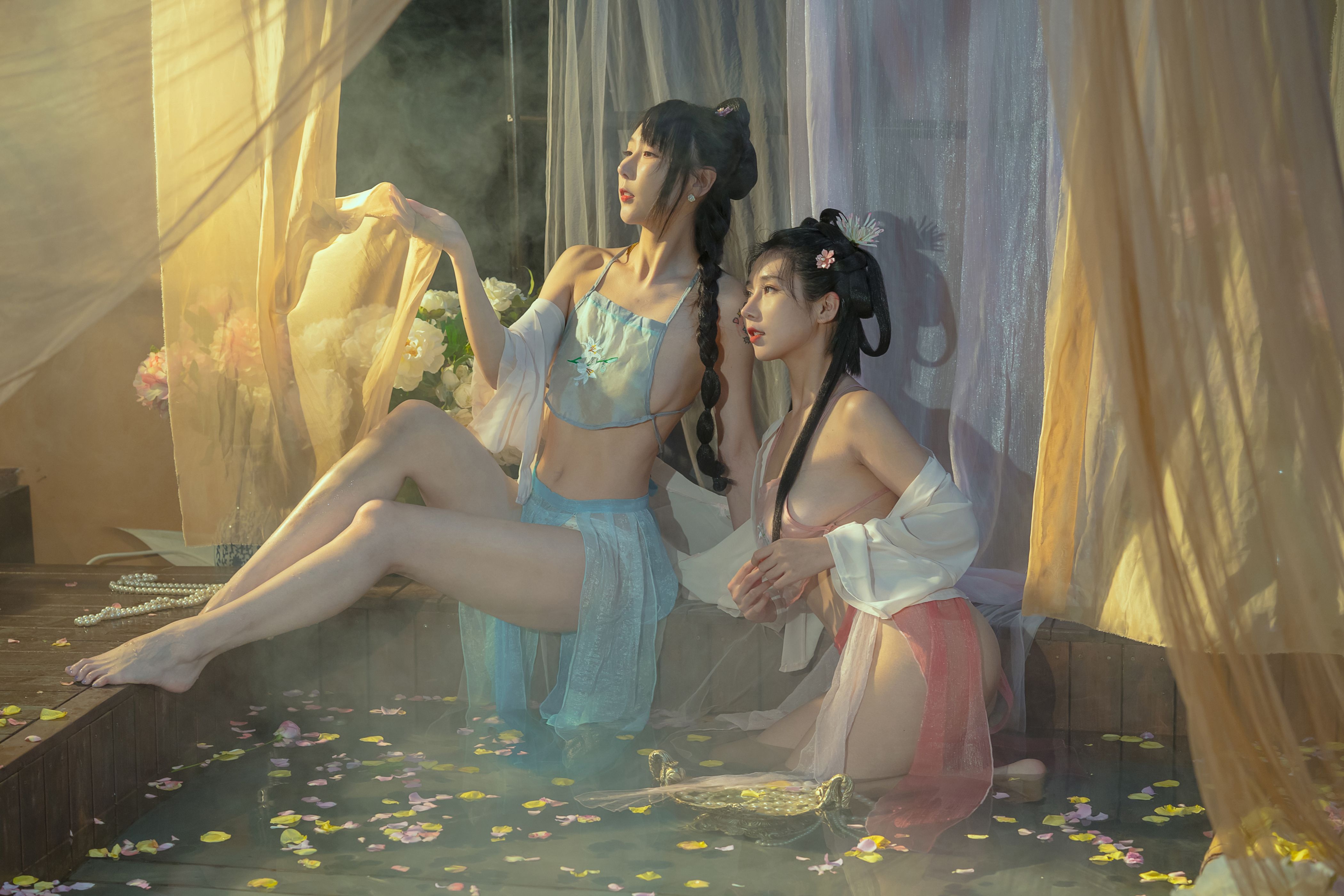 云溪溪 奶桃桃&予十七水池 34