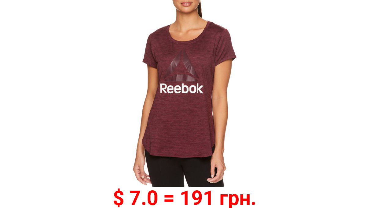 Reebok Womens Cap Sleeve Jersey Tee Shirt