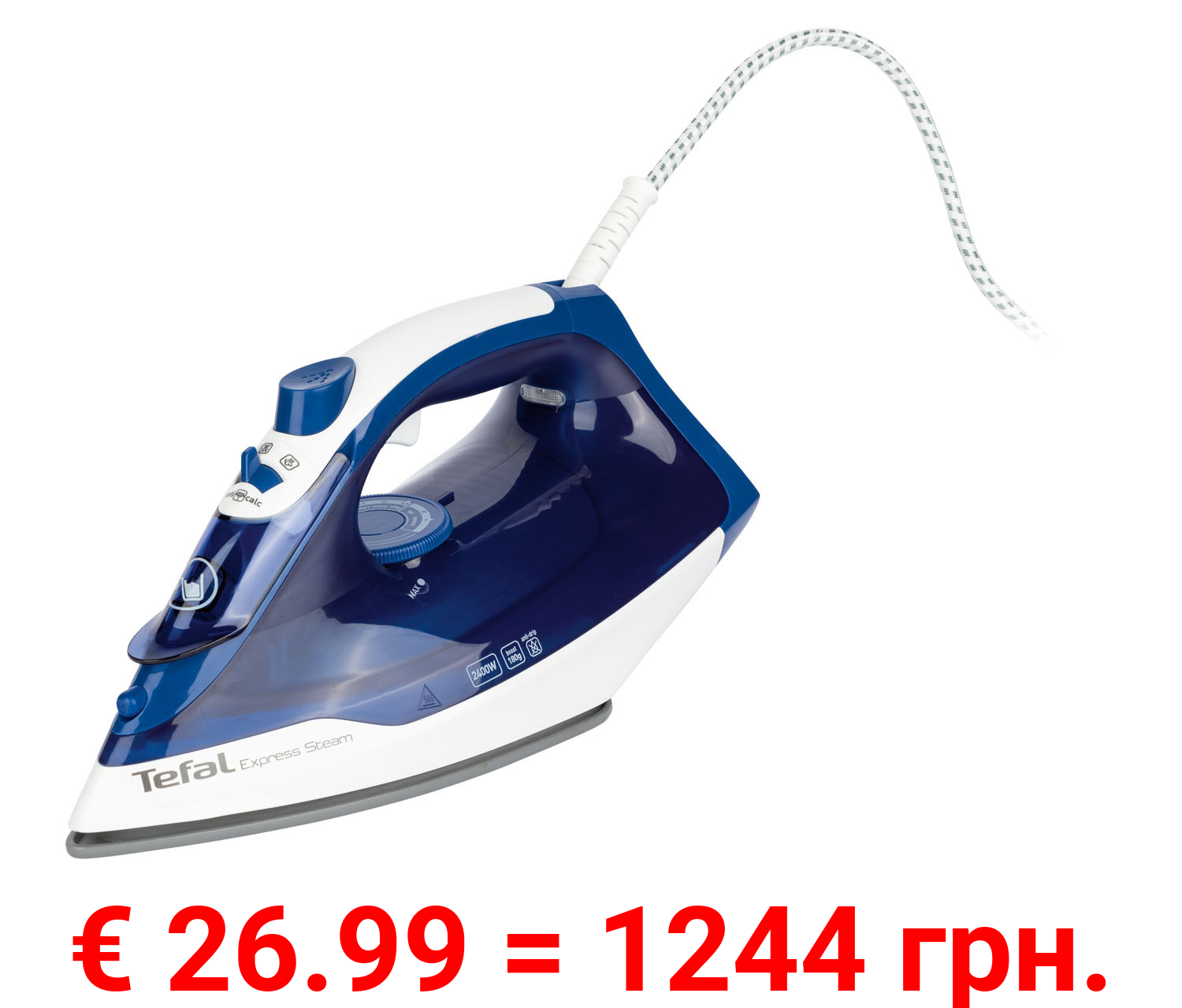 Tefal Dampfbügeleisen »Express Steam FV2838«, Tropfstopp, 270 ml