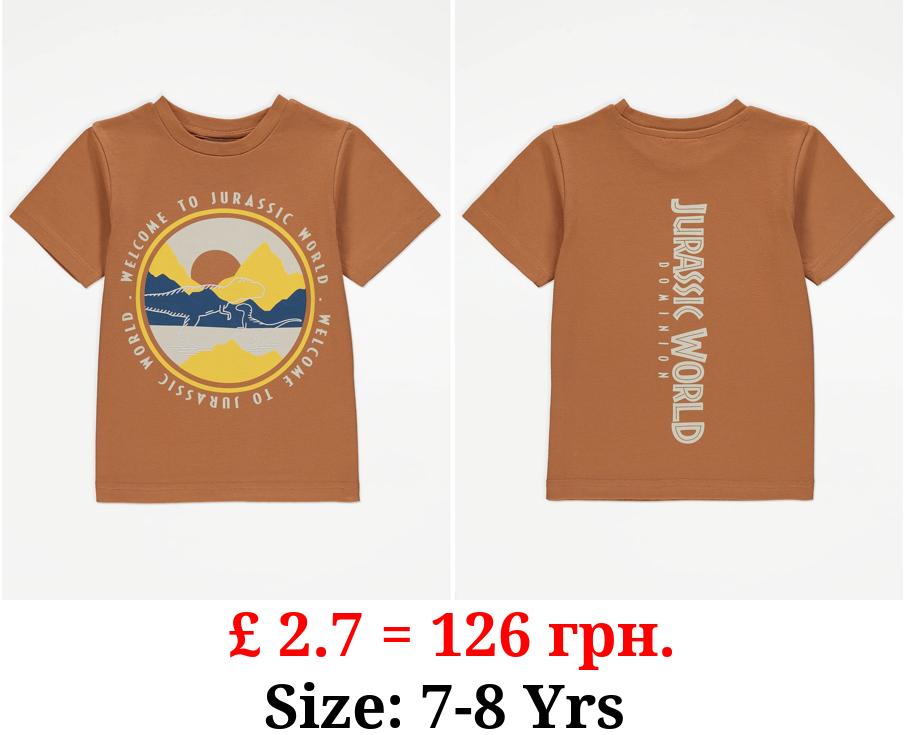 Jurassic World Tan Graphic T-Shirt