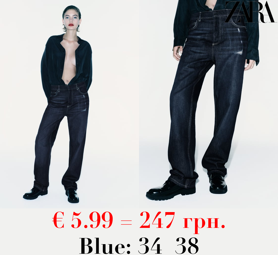 ZW COLLECTION SLIM FIT MID-RISE JEANS