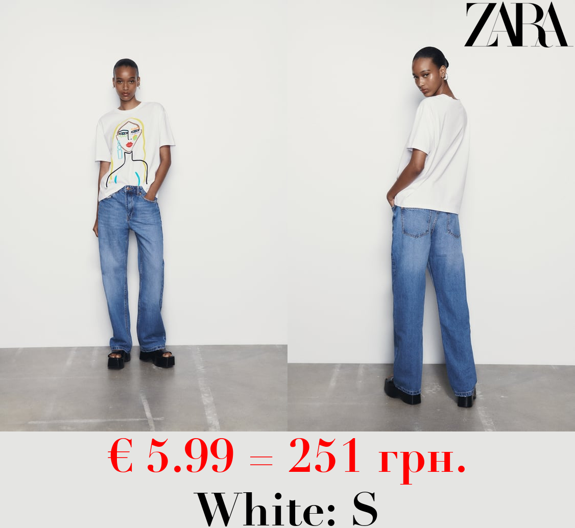 EMBROIDERED GIRL T-SHIRT