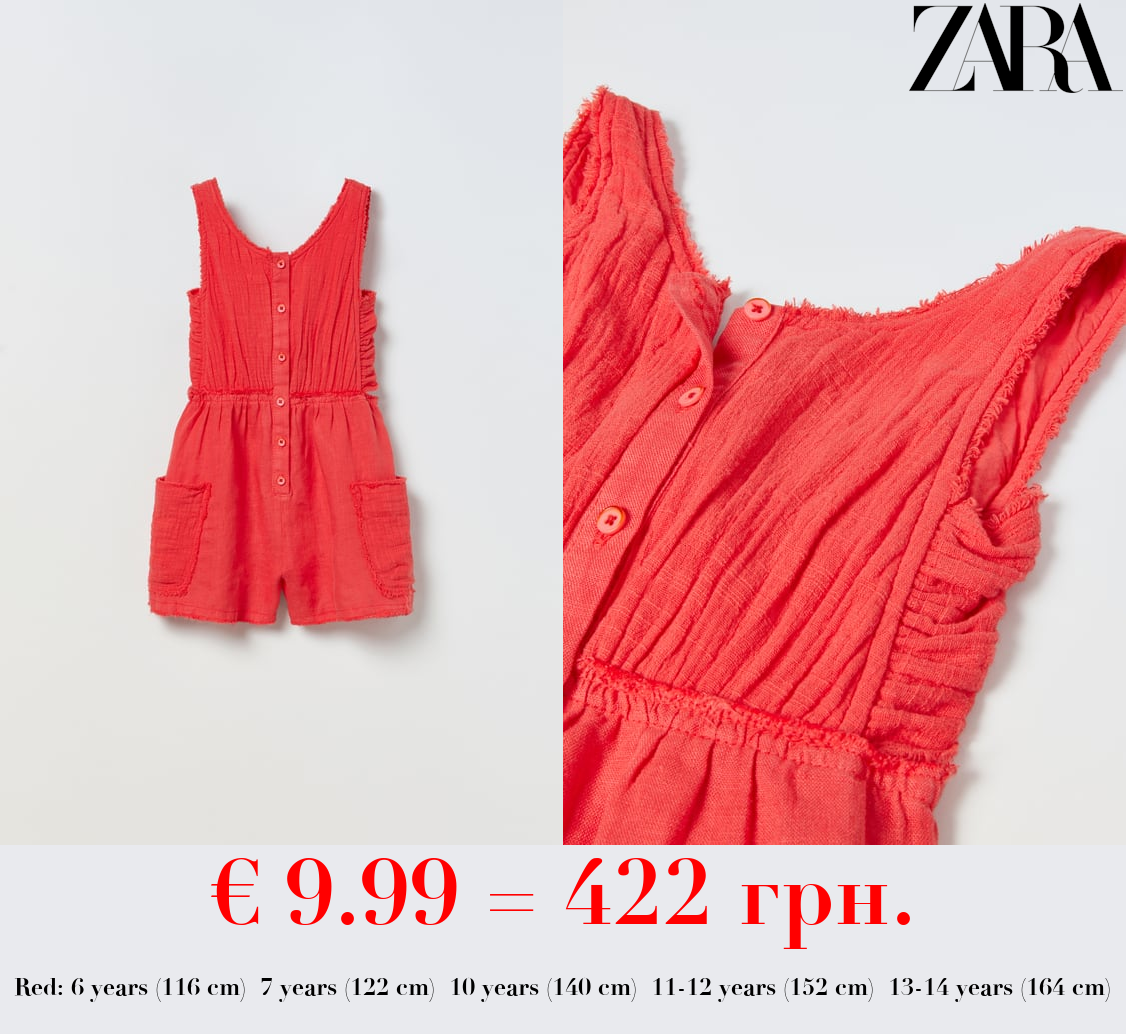 SHORT CONTRAST JUMPSUIT