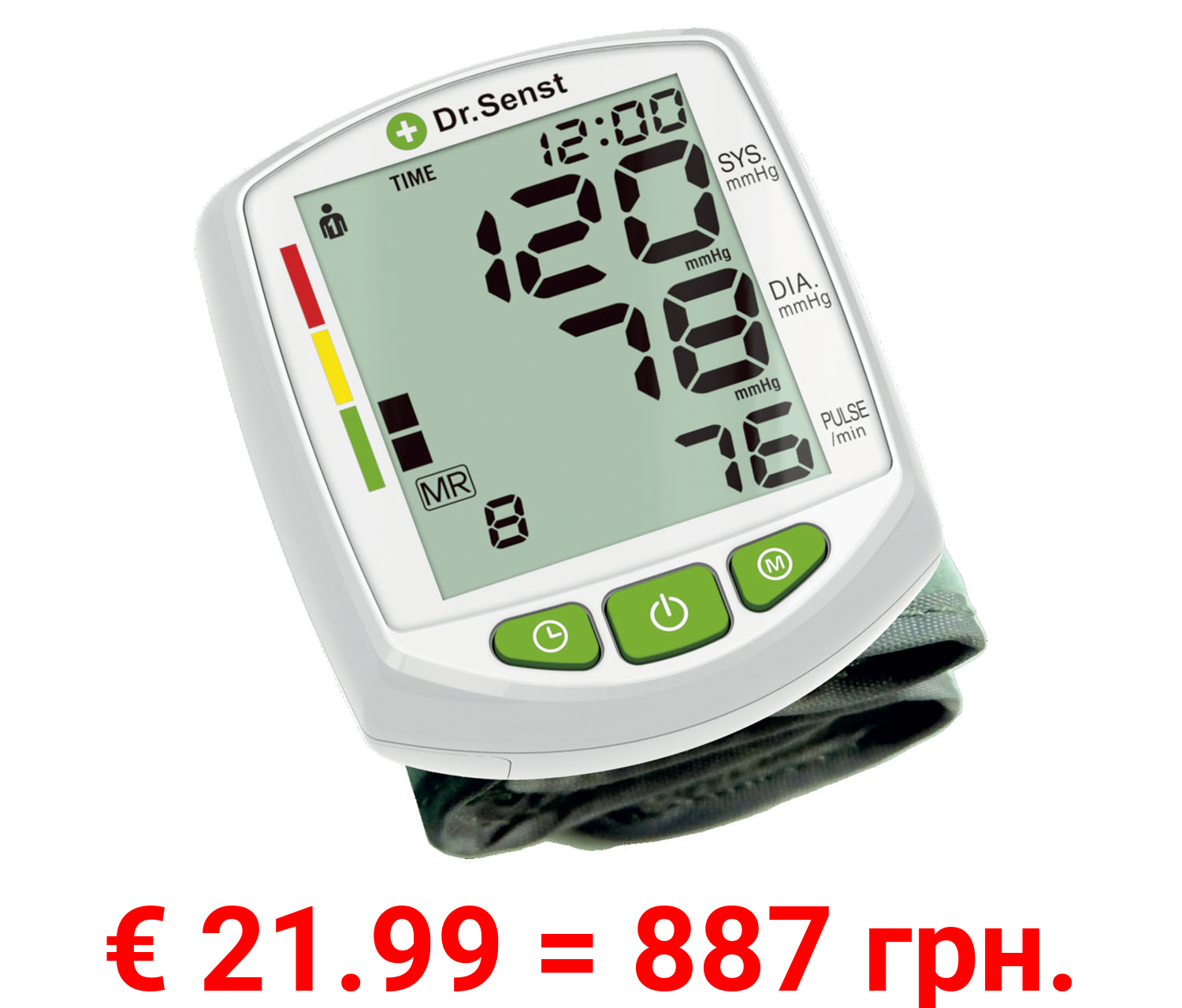 Dr. Senst Blutdruckmessgerät »BP880W174« Handgelenk, Blutdruck und Puls