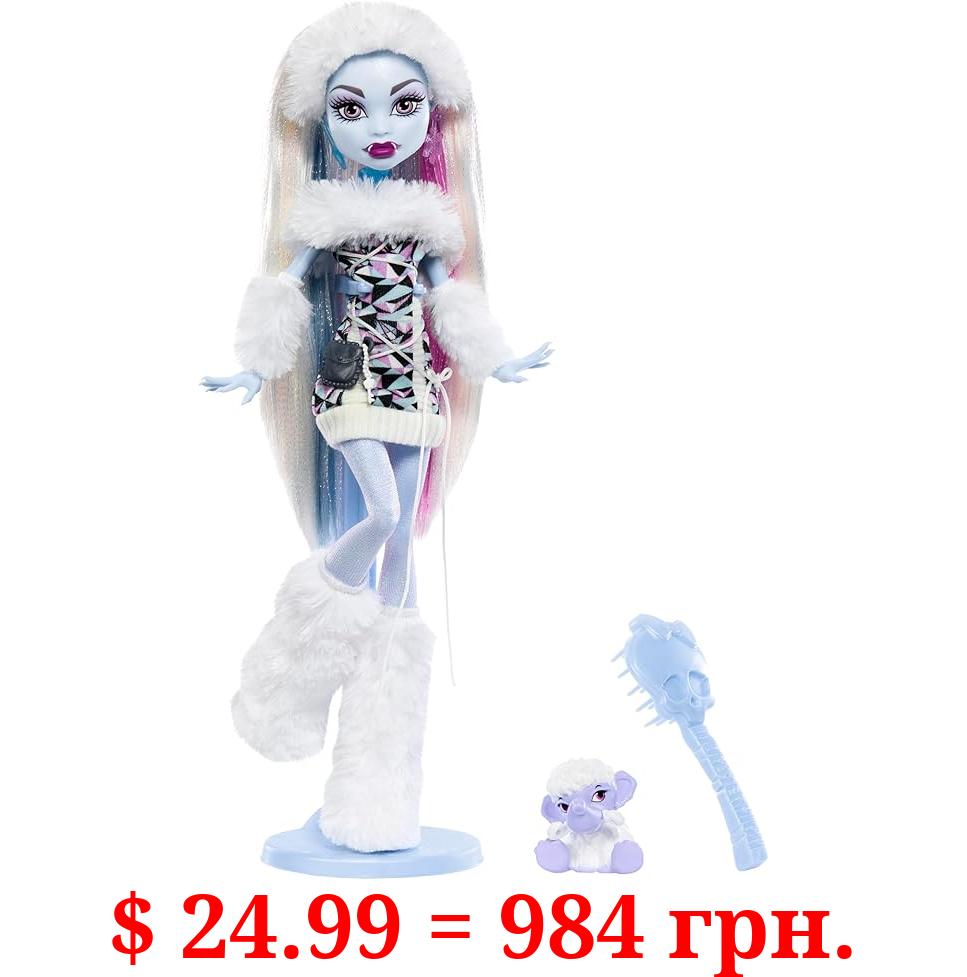 Monster High Booriginal Creeproduction Doll, Abbey Bominable Collectible Reproduction with Doll Stand, Diary, and Pet