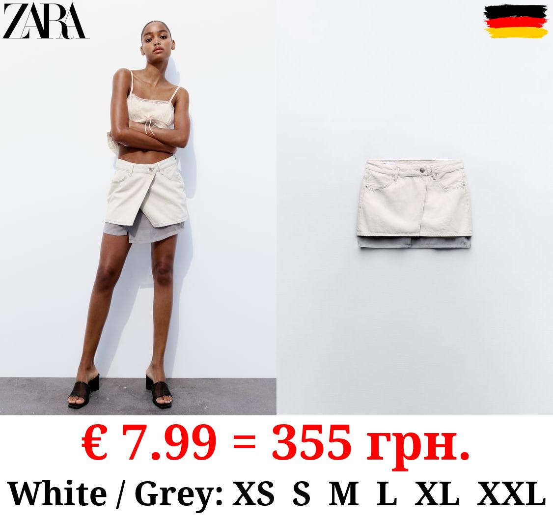 DENIM TRF MINI SKIRT