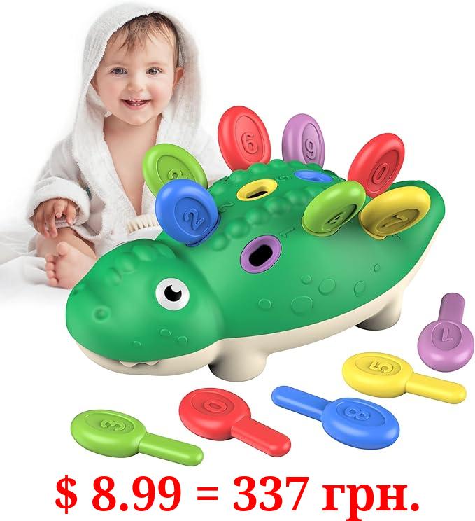 Montessori Toys for 1 Year Old Boys Girls Toddlers Learning Activities Dinosaur Games Baby Sensory Fine Motor Skills Developmental Toys Gifts for 18 Months Age 1 2 3 4 One Two Year Old Boys Girls