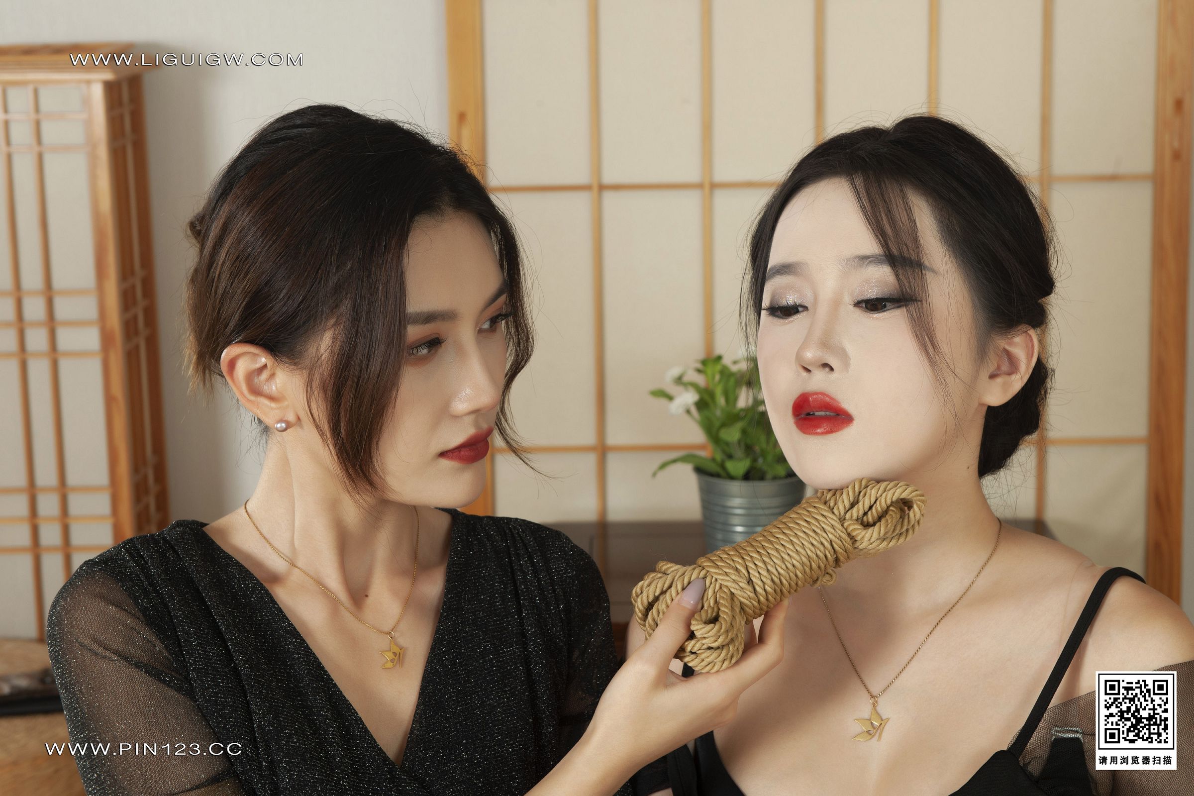 图片[41]-[Ligui丽柜]2023.08.21 七夕情结 甜甜&柒柒-六色网