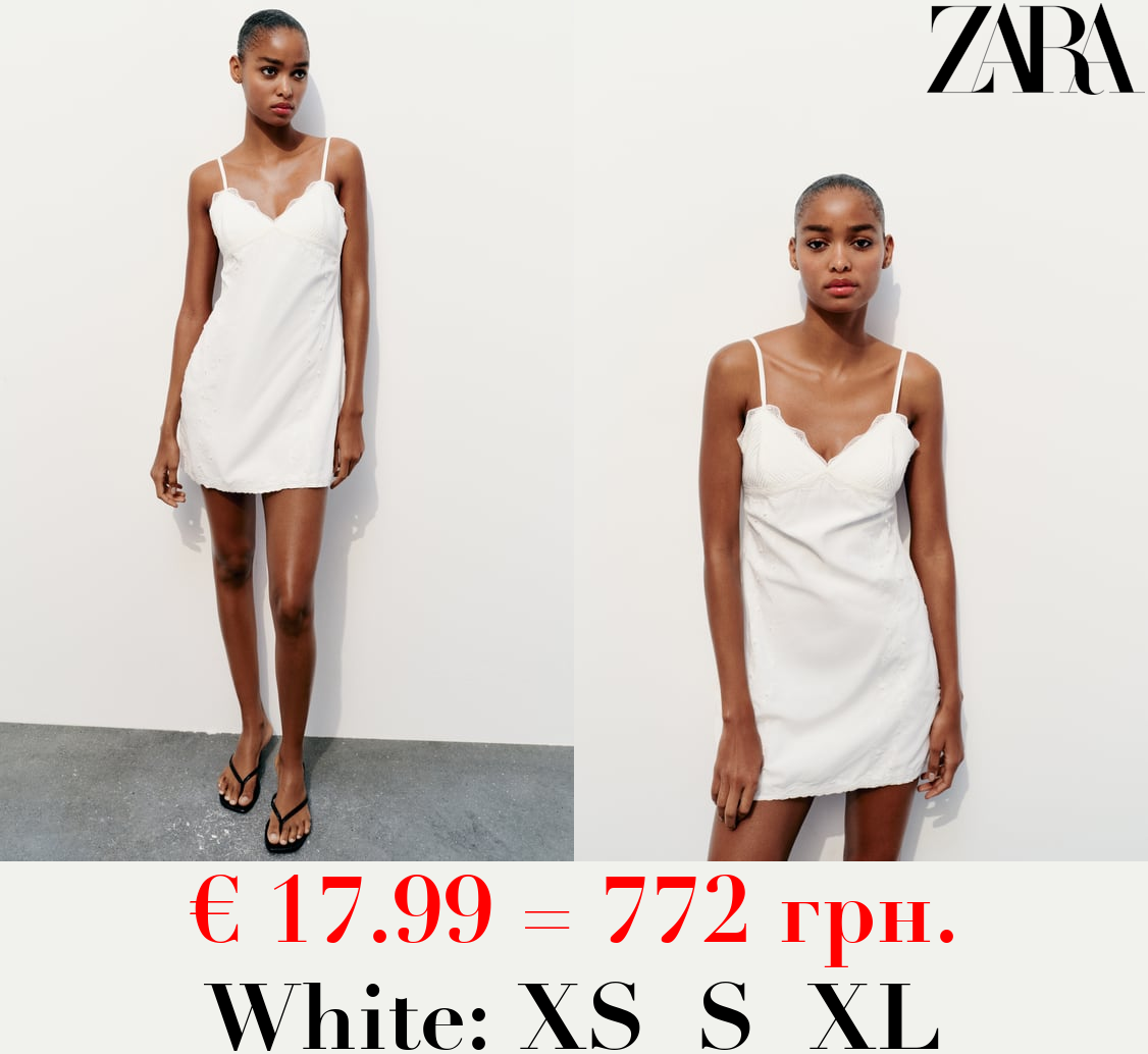 EMBROIDERED SHORT DRESS