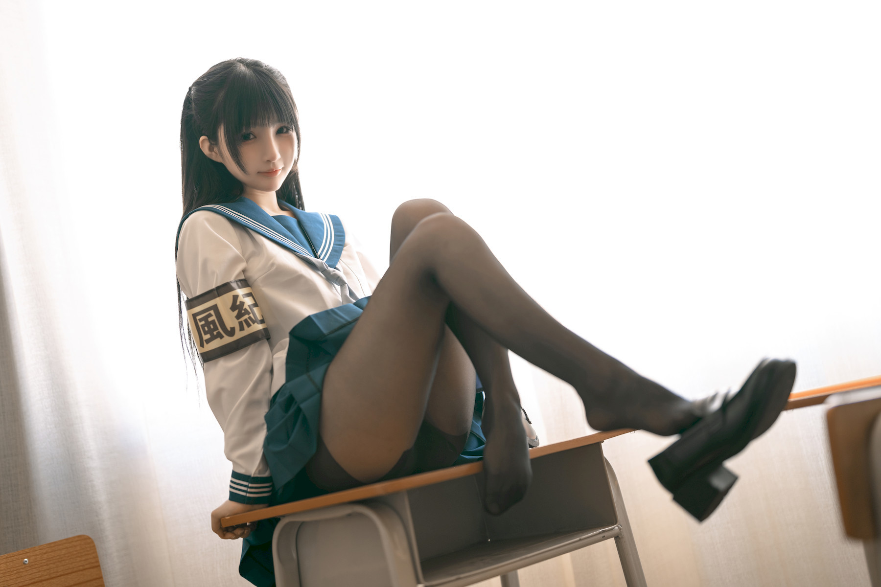 桜井宁宁 Cosplay 风纪委员 12