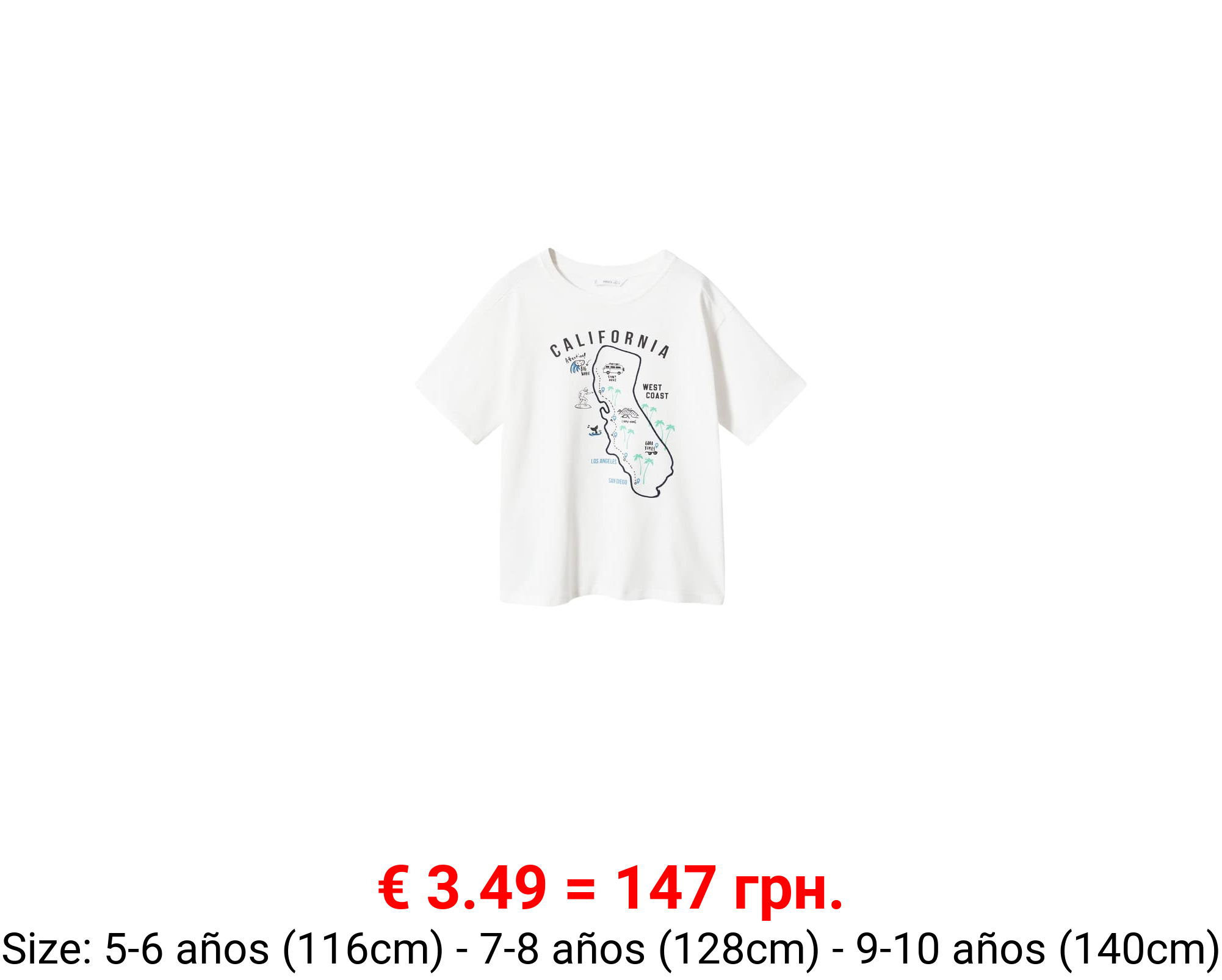 Camiseta estampada algodón