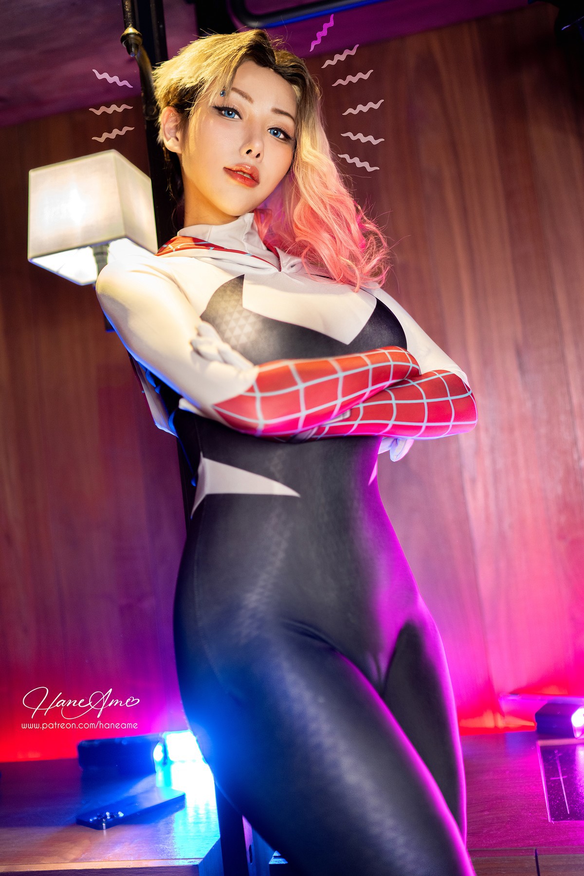 Cosplay 雨波HaneAme Gwen SpiderMan 5