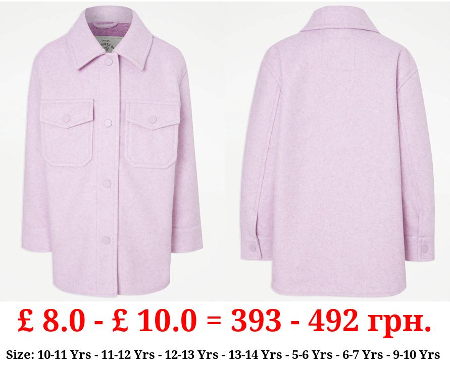 Lilac Pocket Shacket