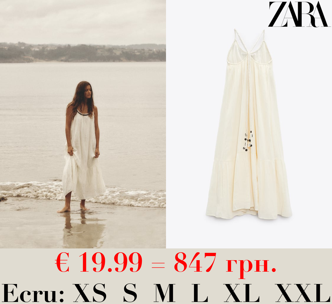 MIDI DRESS WITH COIN DETAIL