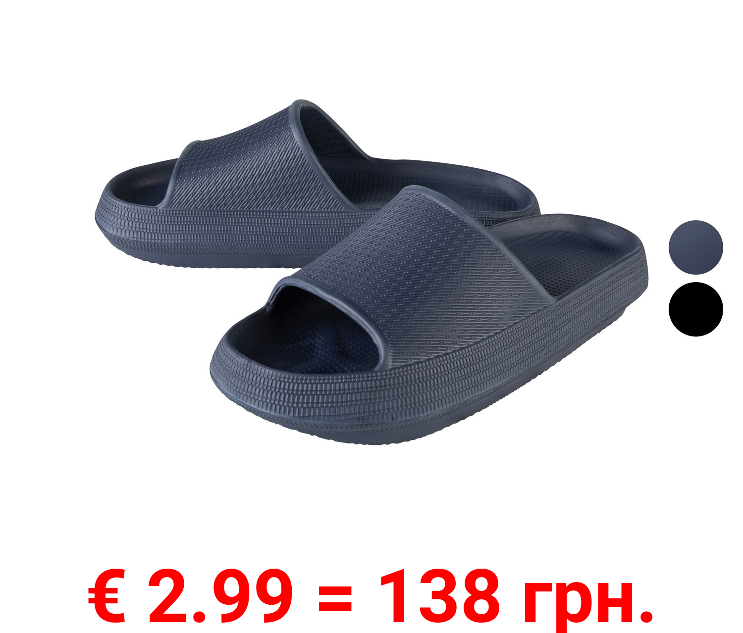 LIVERGY® Herren Badepantoletten mit breiter Bandage