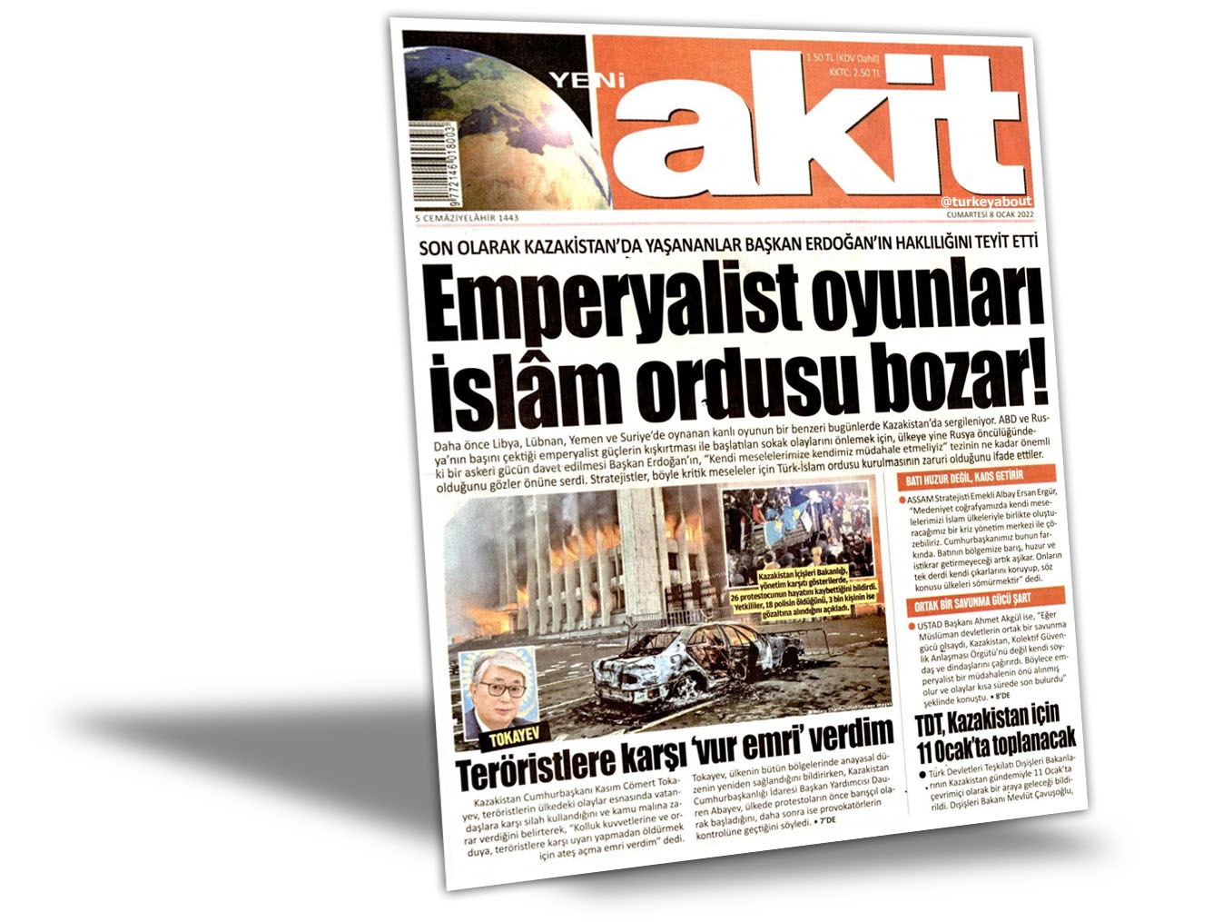 Футюх глобальная авантюра. Yeni Akit издание Турция.