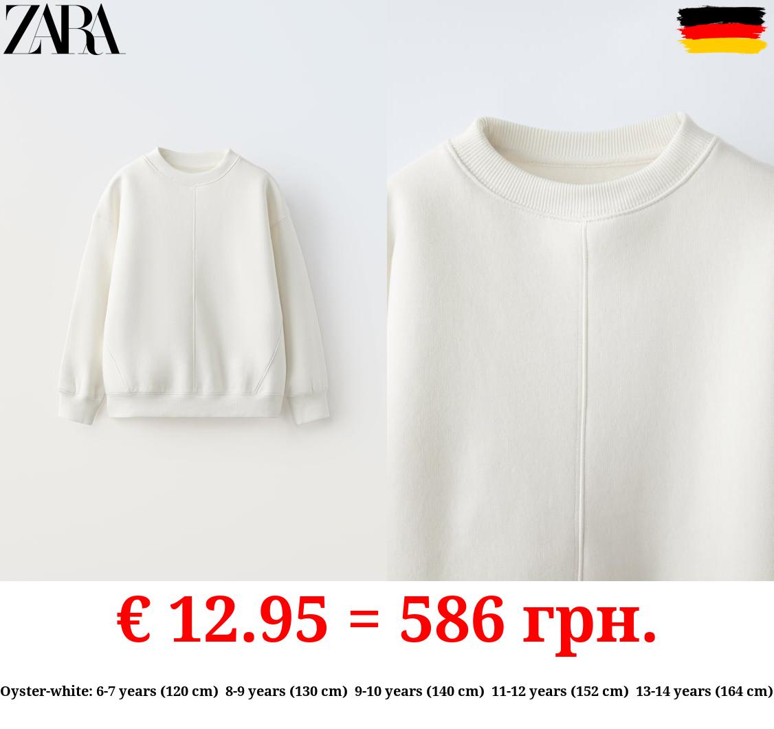 BASIC PLUSH SWEATSHIRT