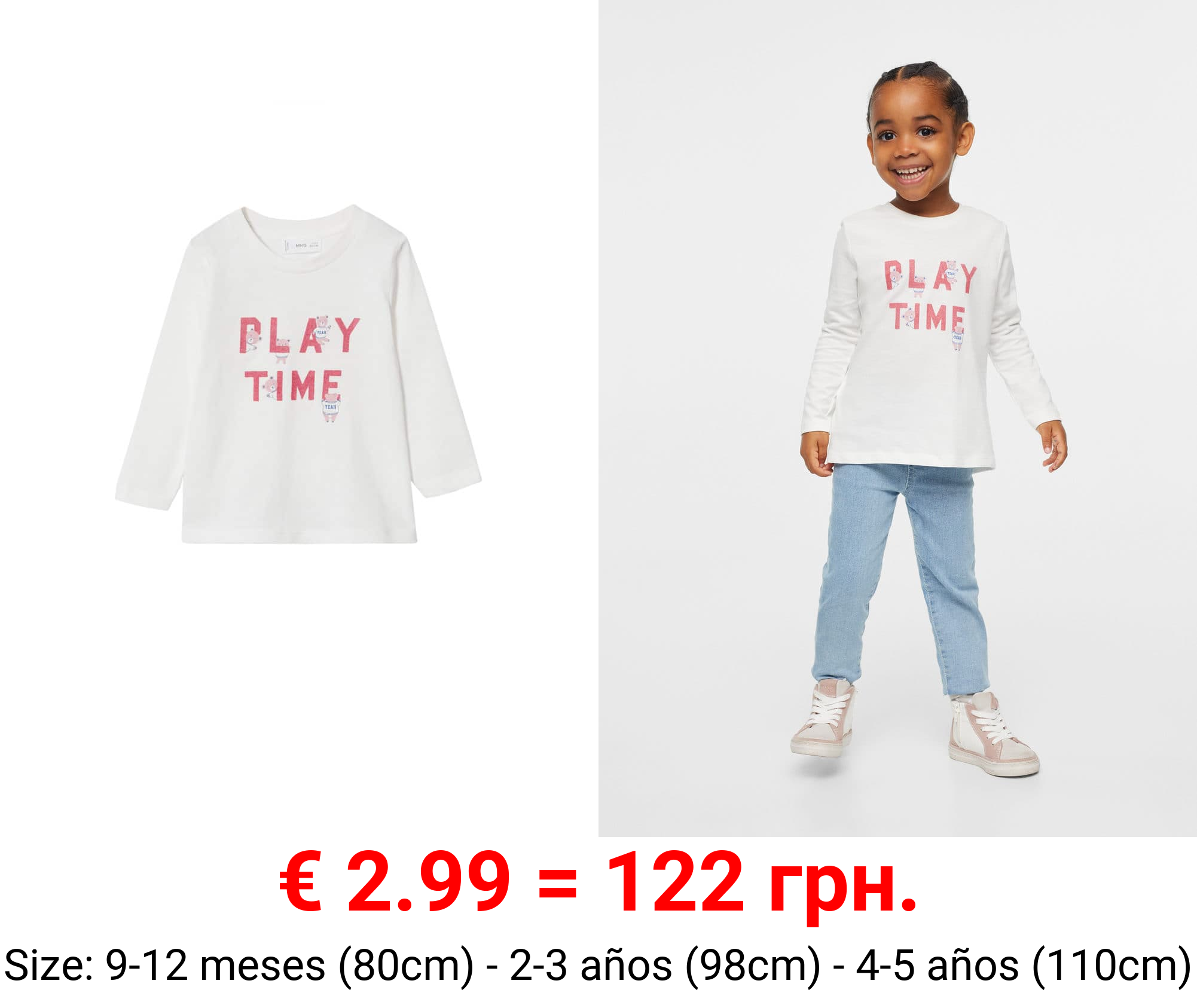 camiseta manga larga mensaje