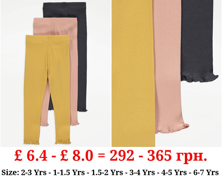 Ribbed Leggings 3 Pack