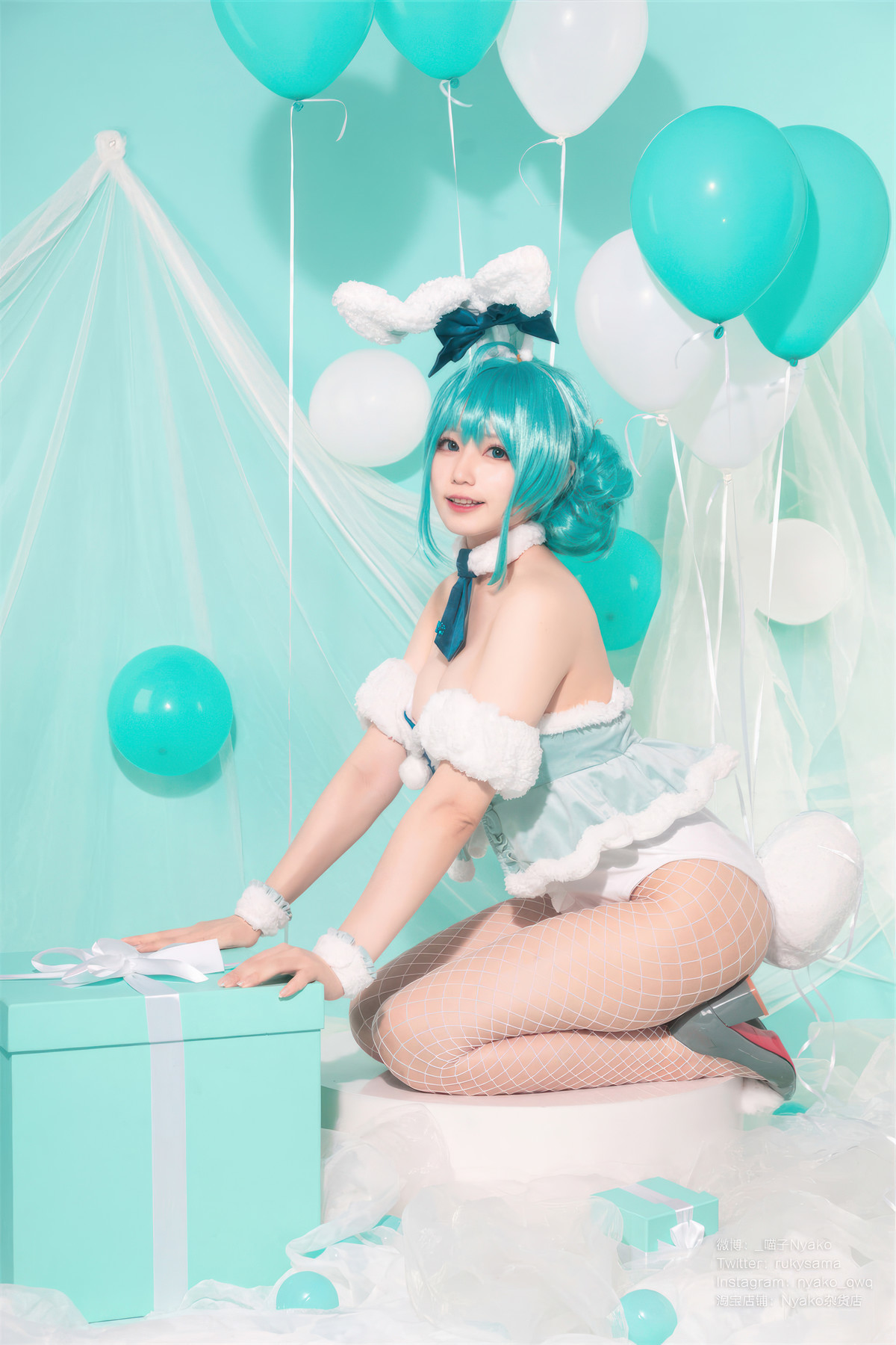Cosplay Nyako喵子 初音白兔 2
