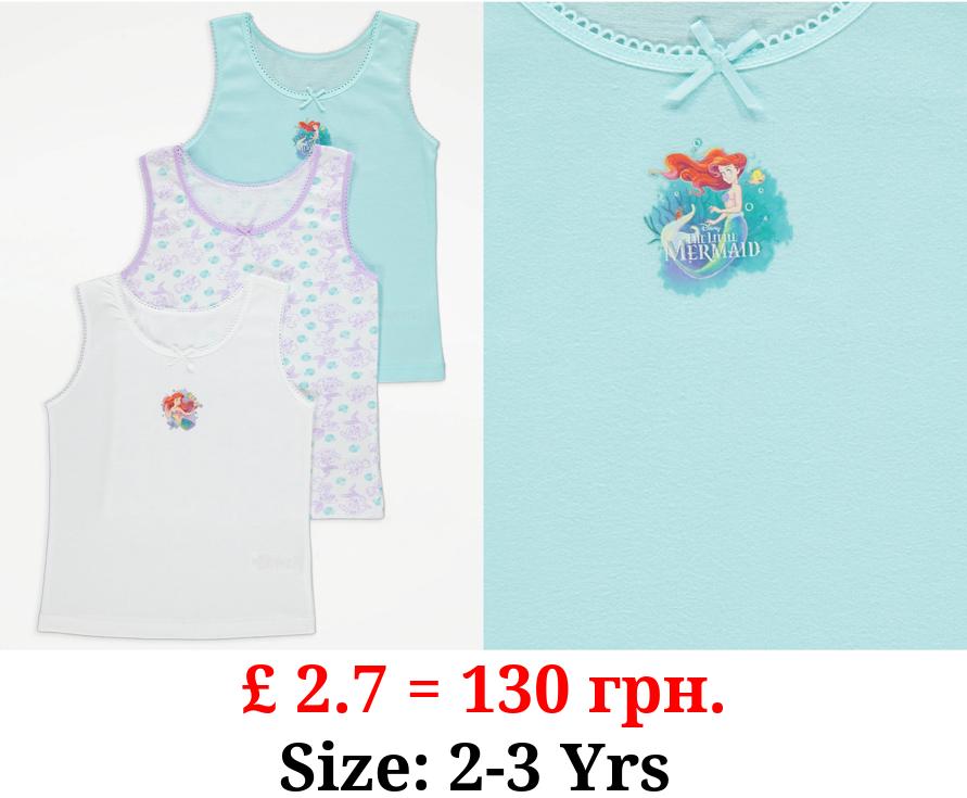 Disney The Little Mermaid Character Vests 3 Pack