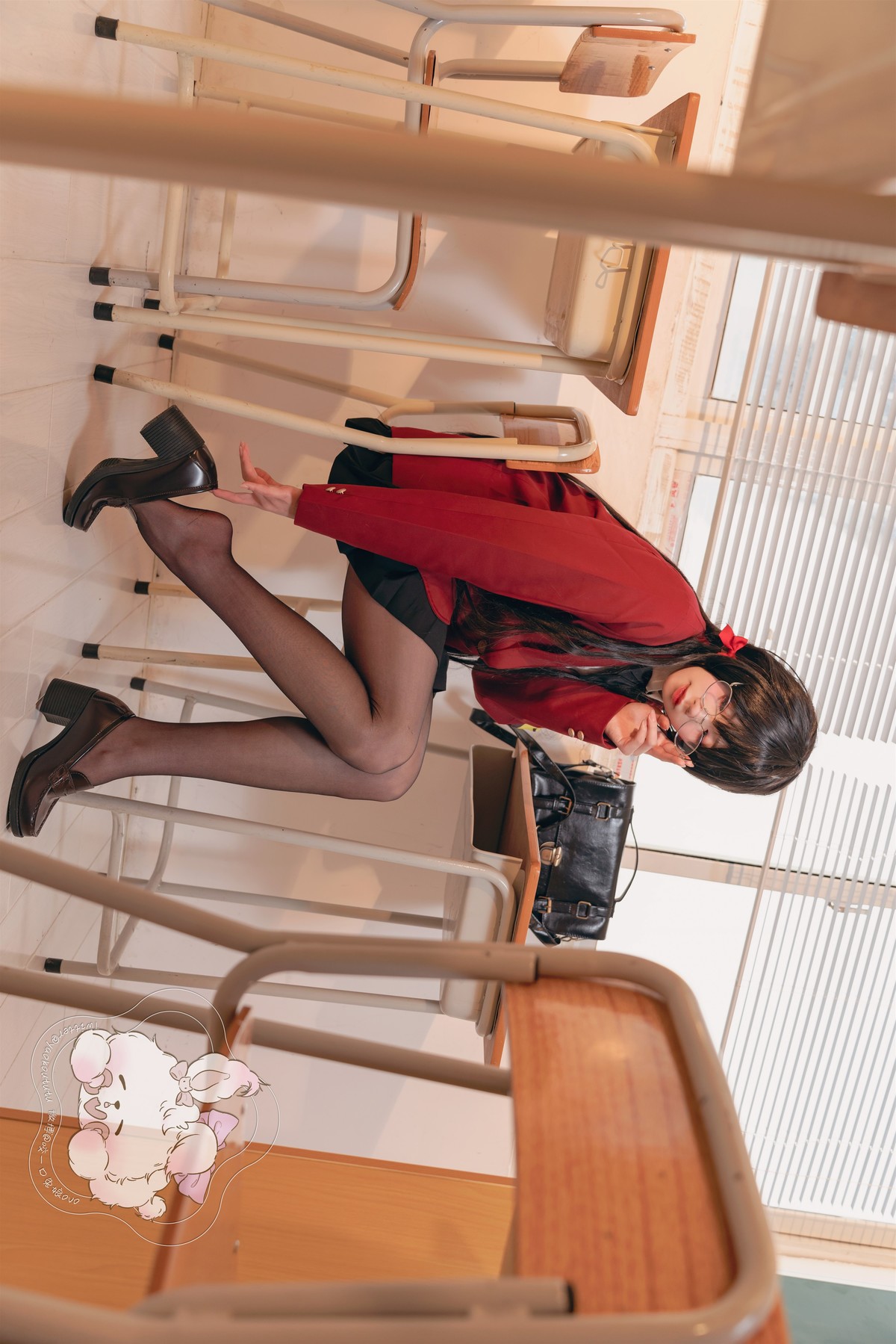 Cosplay 咬一口兔娘 风纪委员大凤 Set.01 19