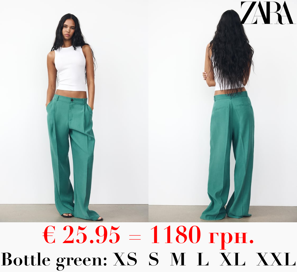 LOOSE-FITTING DARTED TROUSERS