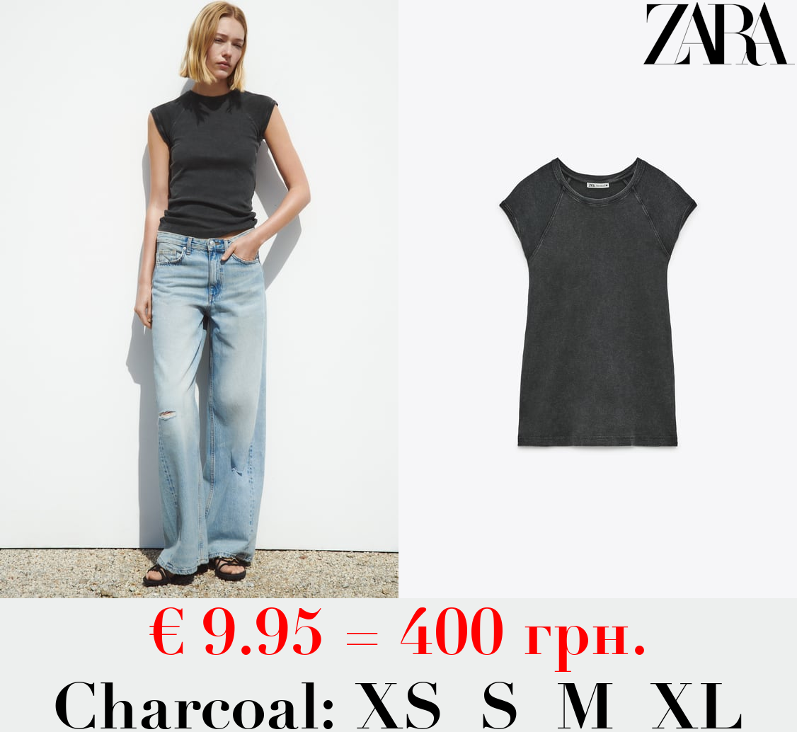 FADED COTTON T-SHIRT