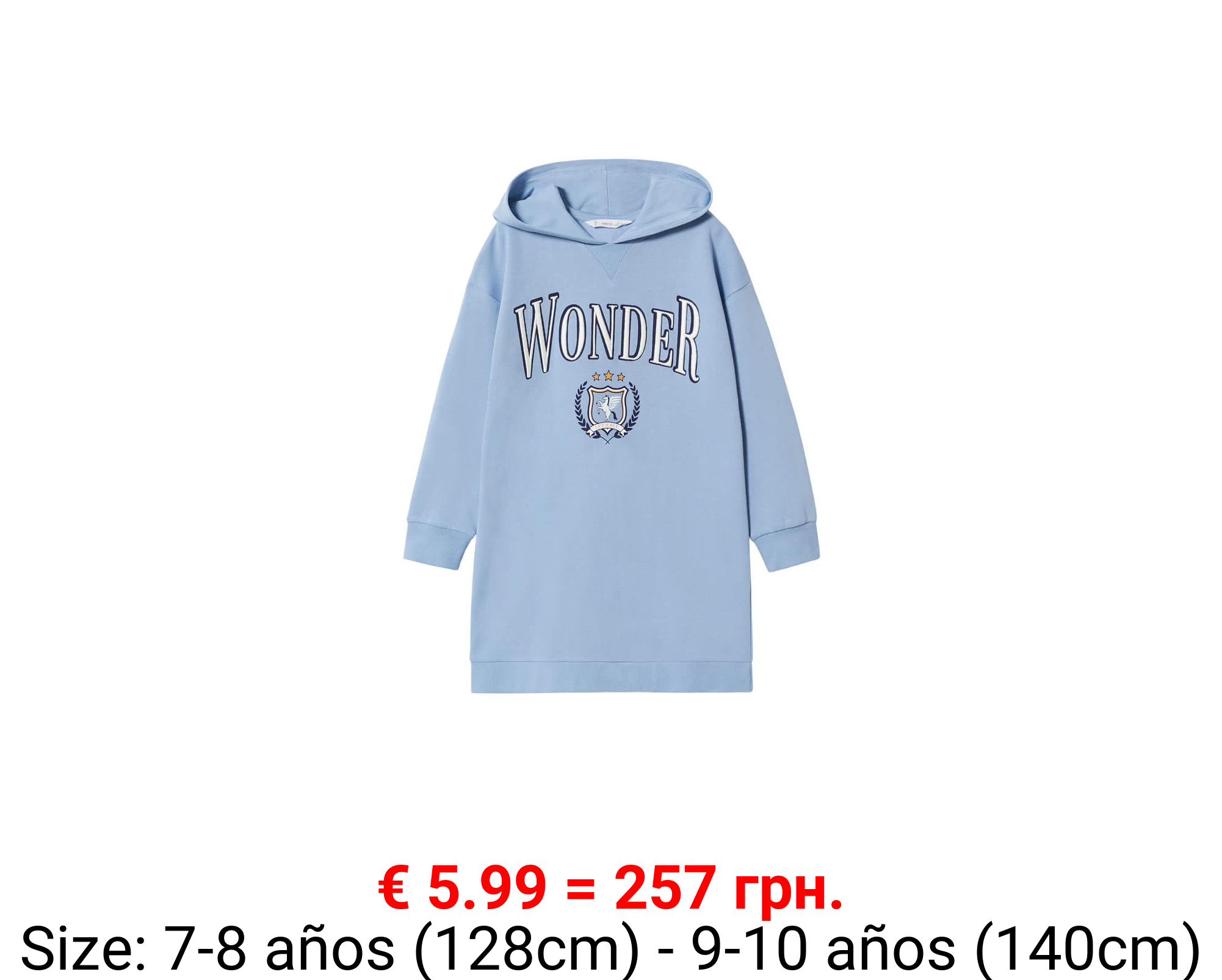 Vestido sudadera capucha