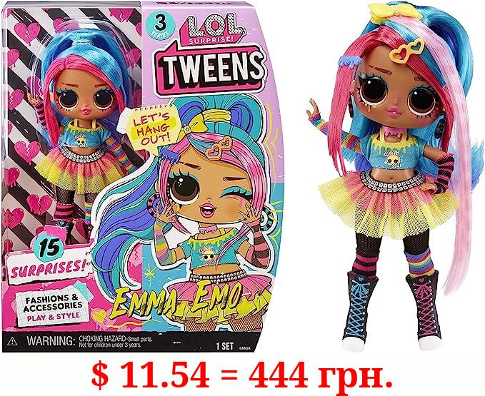 L.O.L. Surprise! Tweens Series 3 Emma Emo Fashion Doll with 15 Surprises Including Accessories for Play & Style, Holiday Toy Playset, Great Gift for Kids Girls Boys Ages 4 5 6+ Years Old
