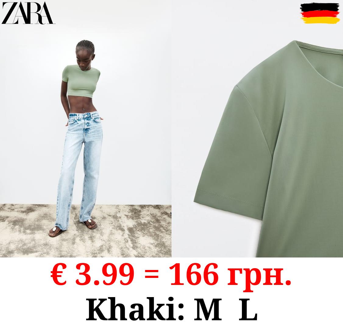 SHORT SLEEVE CROP TOP